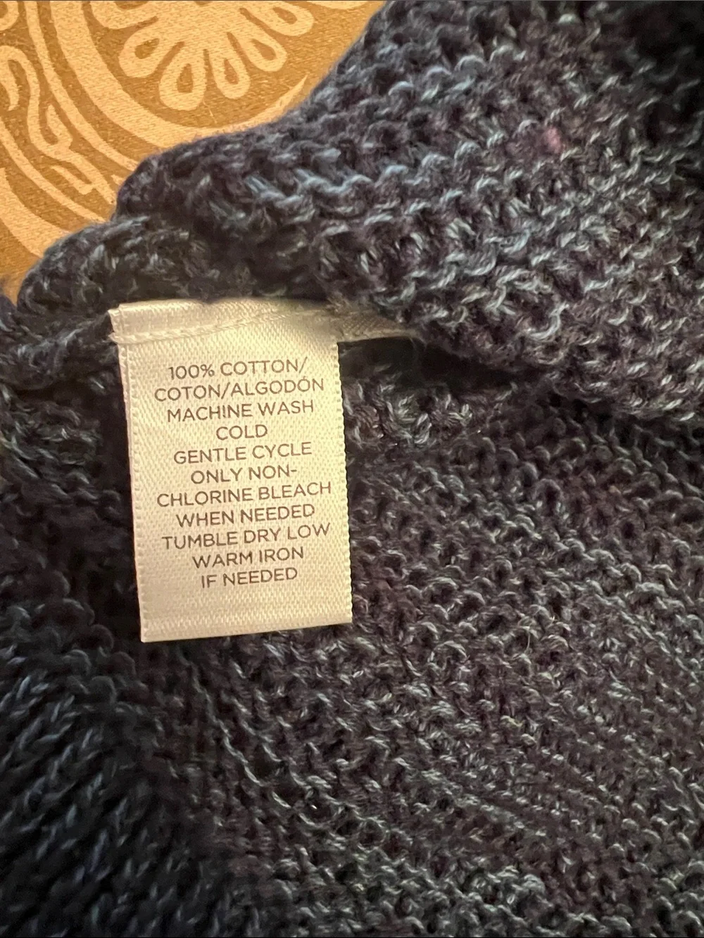 LOFT Navy & Blue Knit Crewneck Pullover Sweater